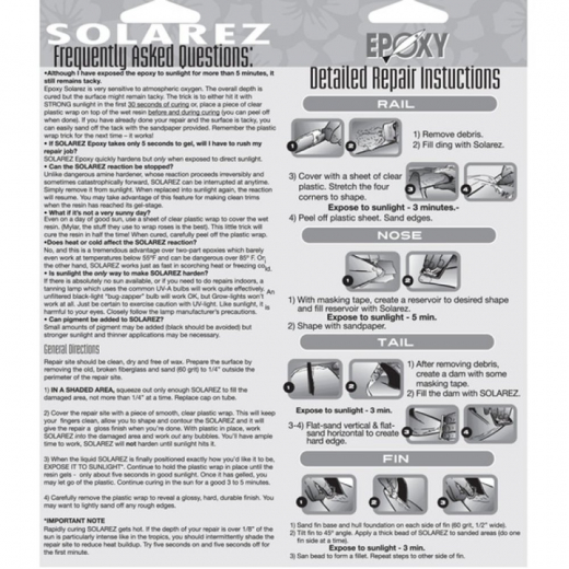 Solarez Epoxy 2 oz Ding Repair
