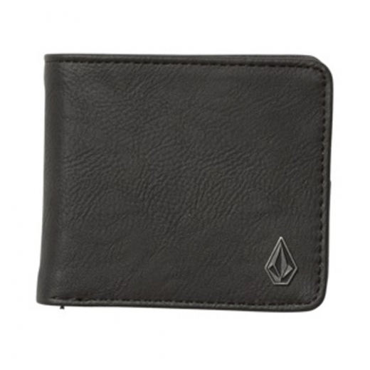 Volcom Slim Stone Large black PU Wallet
