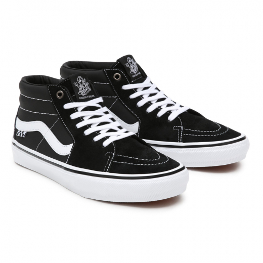 Vans SK8-Mid Grosso Skate black/white/emo leather Zapatillas