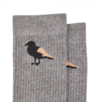 Cleptomanicx Gull heather grey/blue 2er Pack Calcetines
