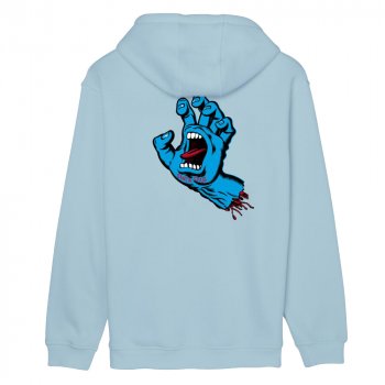 Santa Cruz Screaming Hand Chest sky blue Hooded