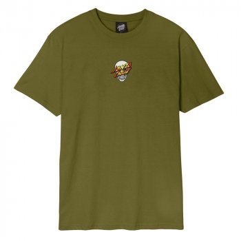 Santa Cruz Dressen Skull Dot sea kelp T-Shirt