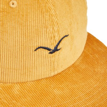 Cleptomanicx Cord Möwe golden yellow Snap Back Cap