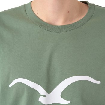 Cleptomanicx Möwe laurel wreath T-Shirt