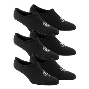 Volcom Stones NSHW black 3 Pares de Calcetines Tobilleros