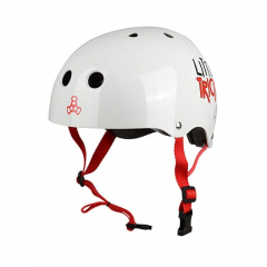 Triple 8 Little Tricky V2 white Gloss XXS/XS Kids Helm