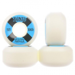 Bones 100s OG #4 V5 Sidecut white/blue 53mm Rollen