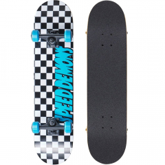 Speed Demons Checkers blue 7.75 Skateboard Completo