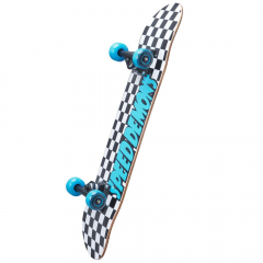 Speed Demons Checkers blue 7.75 Skateboard Completo