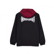 Independent Span black Hooded Windbreaker Jacket