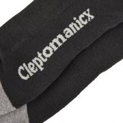 Cleptomanicx Gull heather grey/blue Pack of 2 Socks