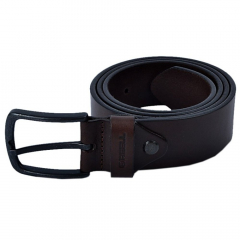 Reell All Black Buckle brown Ledergürtel